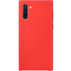 Задняя накладка для Samsung Galaxy Note 10 красная силикон