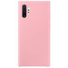 Задняя накладка для Samsung Galaxy Note 10+ розовая силикон