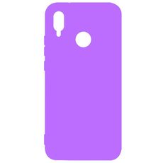 Задняя накладка для Xiaomi Redmi Note 7 фиолетовая силикон