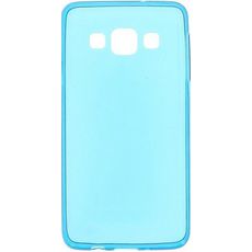 Задняя накладка для Samsung A3 голубая силикон