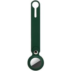 Брелок-подвеска магнитная застежка h10см для Apple AirTag зеленый кожа