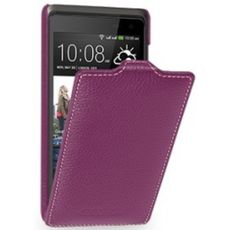 Чехол для HTC Butterfly S откидной фиолетовая кожа