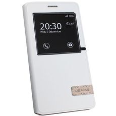 Чехол для Samsung Galaxy A7 книжка с окном белая