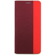 Чехол-книга для iPhone 13 Pro Max красный MESH LEATHER MIX