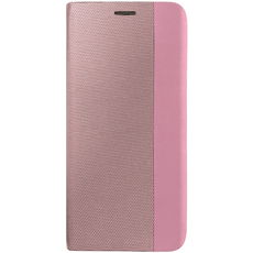 Чехол-книга для iPhone 13 Pro розовый MESH LEATHER MIX