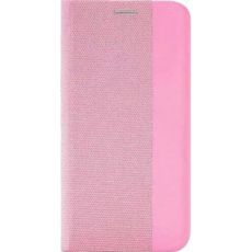 Чехол-книга для iPhone 14 Pro 6.1 розовый MESH LEATHER MIX