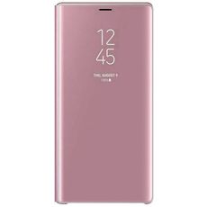 Чехол-книга для Samsung Galaxy S21 Ultra розовое золото Clear View