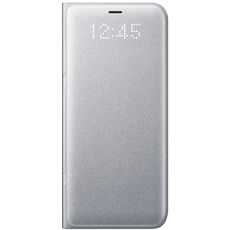 Чехол-книга для Samsung S8 Flip серебро Clear View
