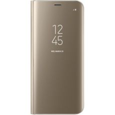 Чехол-книга для Samsung S9 золотой Clear View