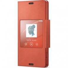 Чехол-книга для Sony Xperia XZ\XZS с окном красный