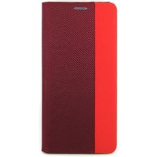 Чехол-книга для Xiaomi Redmi Note 10/10S MESH LEATHER MIX красный