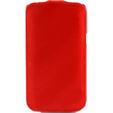 Чехол откидной для Samsung S7562 красная кожа