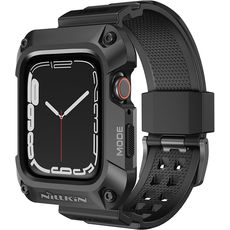 Металлический чехол-бампер для Apple Watch 7 и 8 45/49mm черный Nillkin DynaGuard Wristband Case Металлический чехол-бампер для Apple Watch 7 и 8 45/49mm черный Nillkin DynaGuard Wristband Case