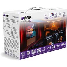 Hiper Cinema A3 LCD 2200Lm (800x400) 1500:1  :50000 1xUSB typeA 1xHDMI 0.95 (CINEMA A3 BLACK) (EAC)