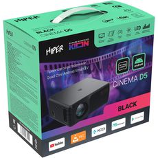 Hiper Cinema D5 LCD 6000Lm (1920x1080 2000:1  :50000 2xUSB typeA 1xHDMI 1 (CINEMA D5 BLACK) (EAC)