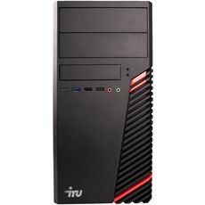 IRU Game 520B5SM (AMD Ryzen 5 5600X 3.7, 16Gb, SSD 500Gb, RX 6500XT 4Gb, Windows 11 Home Single Language 64, GbitEth, 400W) Black (1681198) ()