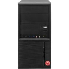 IRU Office 312 (PG G5420 3.8, 4Gb, SSD 120Gb, UHDG 610, Free DOS, GbitEth, 400W) Black (1504206) ()