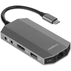 HUB для ноутбука Rombica M7 9in1 USB3.0 x 2/Type-C/PD/HDMI/LAN/картридер/аудио+микрофон OTG Type-C HUB для ноутбука Rombica M7 9in1 USB3.0 x 2/Type-C/PD/HDMI/LAN/картридер/аудио+микрофон OTG Type-C