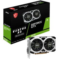 MSI PCI-E GTX 1630 VENTUS XS 4G OC NVIDIA GeForce GTX 1630 4096Mb 64 GDDR6 1815/12000 DVIx1 HDMIx1 DPx1 HDCP Ret (602-V809-2669S) ()