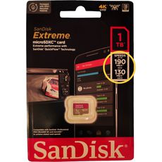 4K Micro SDXC 1Tb Sandisk Extreme UHS-I U3 V30 A2 190/130 MB/s