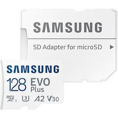 Карта памяти MicroSD 4K 128gb (160Mb/s) SDXC Samsung EVO Pro Plus class10 UHS-I U3 A2 V30 + адаптерSD