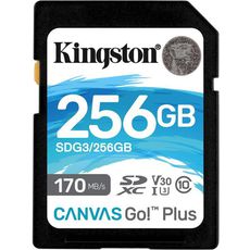 Карта памяти MicroSD 4K 256gb Kingston Canvas Go Plus SDXC UHS-I U3 V30 (170/90 Mb/s)