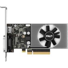 Palit PCI-E PA-GT1030 2GD4 NVIDIA GeForce GT 1030 2048Mb 64 DDR4 1151/2100 DVIx1 HDMIx1 HDCP Bulk low profile (NEC103000646-1082F BULK) (РСТ)