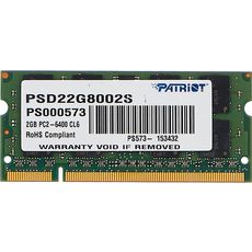 Patriot Memory 2ГБ DDR2 800МГц SODIMM CL6 (PSD22G8002S) (РСТ)