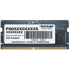 Patriot Memory Signature 8ГБ DDR5 4800МГц SODIMM CL40 single rank (PSD58G480041S) (РСТ)