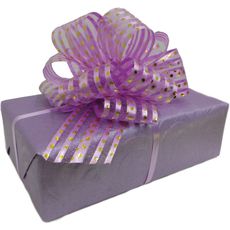 Подарочная упаковка фиолетовая с тиснением