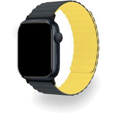 Ремешок для Apple Watch 42/44/45/49mm черный/желтый uBear Mode силикон магнитный