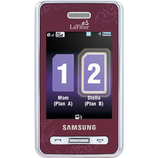 Samsung D980 Duos Wine Red
