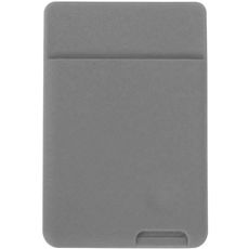 Карман для пластиковых карт серый CARD BAG силикон