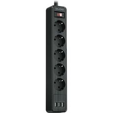Сетевой фильтр QUMO Power Bar 5SP4U P-0005 5 розеток 3*1.0мм 3 xUSB 2м черный Сетевой фильтр QUMO Power Bar 5SP4U P-0005 5 розеток 3*1.0мм 3 xUSB 2м черный