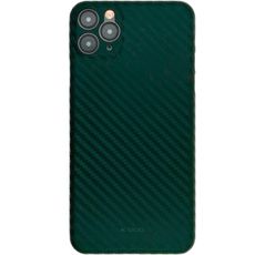 Задняя накладка для iPhone 12/12Pro зеленая Air Carbon пластик