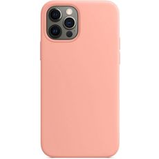 Задняя накладка для iPhone 12 Pro Max розовая Nano силикон