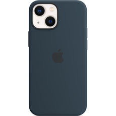 Задняя накладка для iPhone 13 Mini MagSafe Silicone Case синий омут