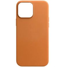 Задняя накладка для iPhone 14 Plus MagSafe коричневая кожа