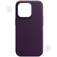 Задняя накладка для iPhone 14 Pro Max MagSafe фиолетовая кожа