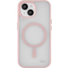 Чехол-накладка iPhone 15 6.1 uBear розовая Cloud Mag Case MagSafe