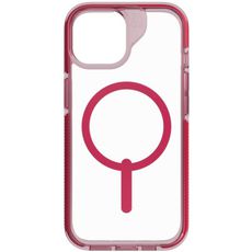 Чехол-накладка iPhone 15 6.1 ZAGG прозрачная с красной рамкой MagSafe Santa Cruz Magenta Чехол-накладка iPhone 15 6.1 ZAGG прозрачная с красной рамкой MagSafe Santa Cruz Magenta
