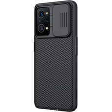 Задняя накладка для Realme GT2 Pro чёрная Nillkin Противоударная с крышкой для камеры