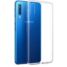 Задняя накладка для Samsung A7 (2018) прозрачная