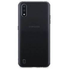 Задняя накладка для Samsung Galaxy A01 прозрачная силикон
