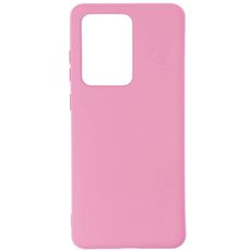 Задняя накладка для Samsung Galaxy S20 Ultra розовая силикон