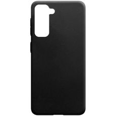 Задняя накладка для Samsung Galaxy S21 черная силикон