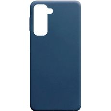 Задняя накладка для Samsung Galaxy S21 синяя NANO силикон