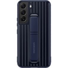 Задняя накладка для Samsung Galaxy S22 Protective Standing Cover темно-синяя Задняя накладка для Samsung Galaxy S22 Protective Standing Cover темно-синяя