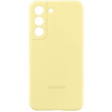 Задняя накладка для Samsung Galaxy S22 Silicone Cover желтая