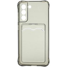 Задняя накладка для Samsung S21 Fe прозрачная затемненная с визитницей